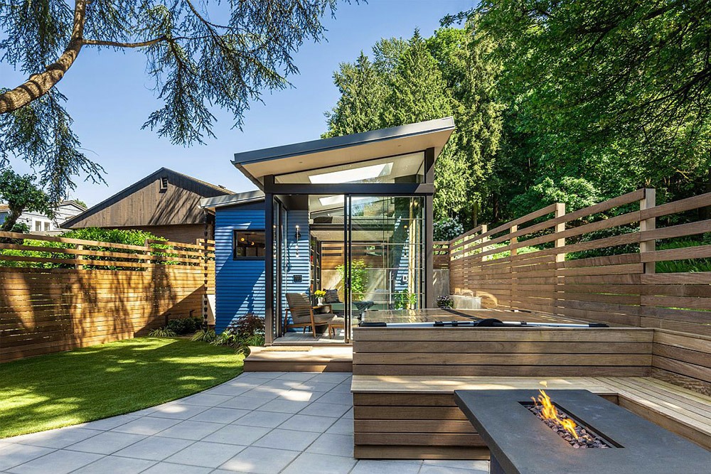 Phòng khách ngoài trời trong thiết kế sân vườn - Mongarden