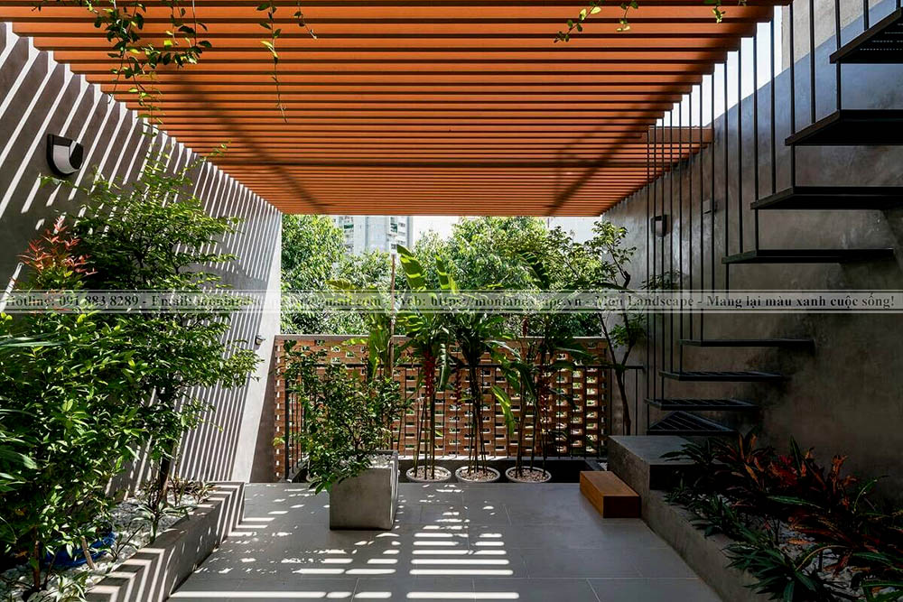 Phụ kiện sân vườn: Mái che sân thượng